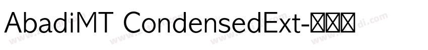 AbadiMT CondensedExt字体转换